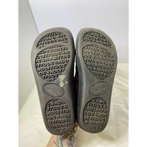 ROCKETDOG BROWN SUEDE SLIP ON CASUAL LADIES 8.5M SHOES HOOK & LOOP - Picture 7 of 7